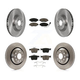 Front Rear Brake Rotor & Ceramic Pad Kit For Audi Volkswagen Golf R S3 Q3 Arteon