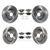 Front Rear Disc Brake Rotors And Ceramic Pads Kit For Volvo S40 C70 C30 V50