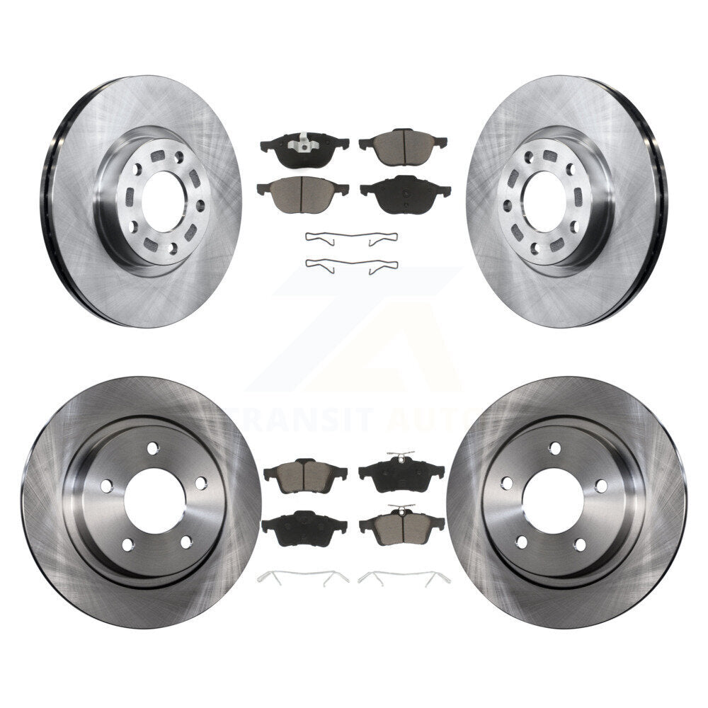Front Rear Disc Brake Rotors And Ceramic Pads Kit For Mazda 3 Sport