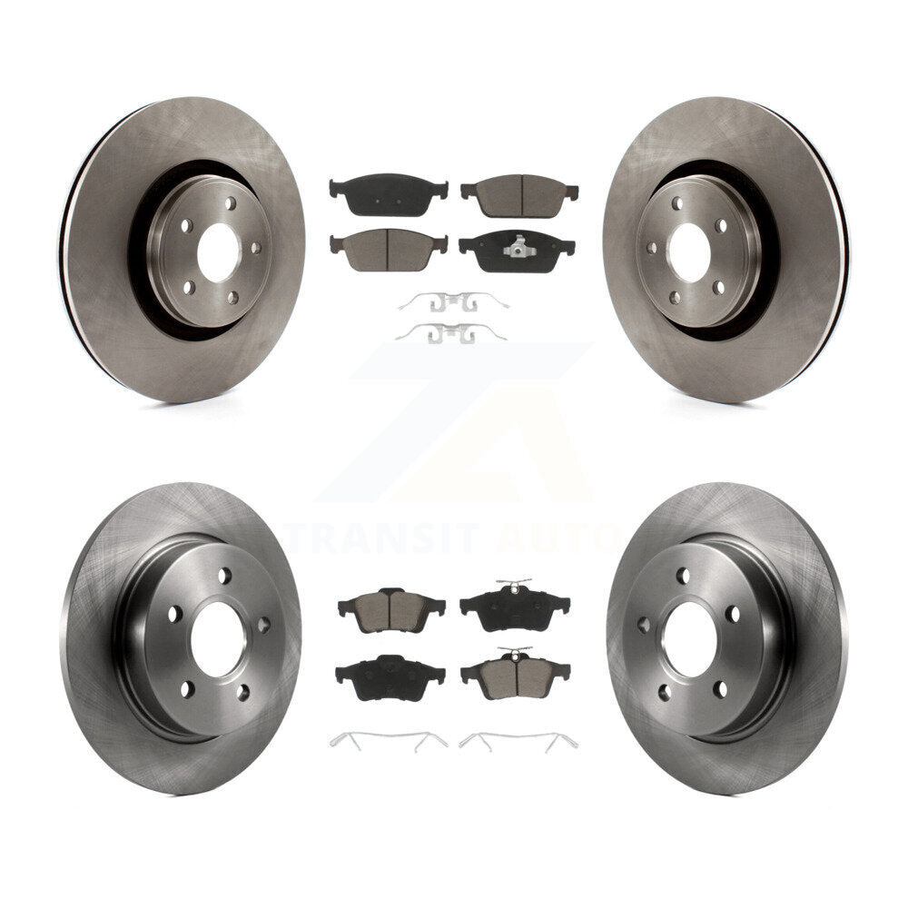 Front Rear Disc Brake Rotors And Ceramic Pads Kit For Ford Focus ST