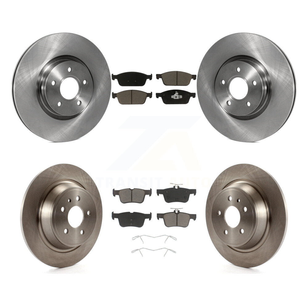 Front Rear Disc Brake Rotors And Ceramic Pads Kit For Ford Escape Lincoln MKC