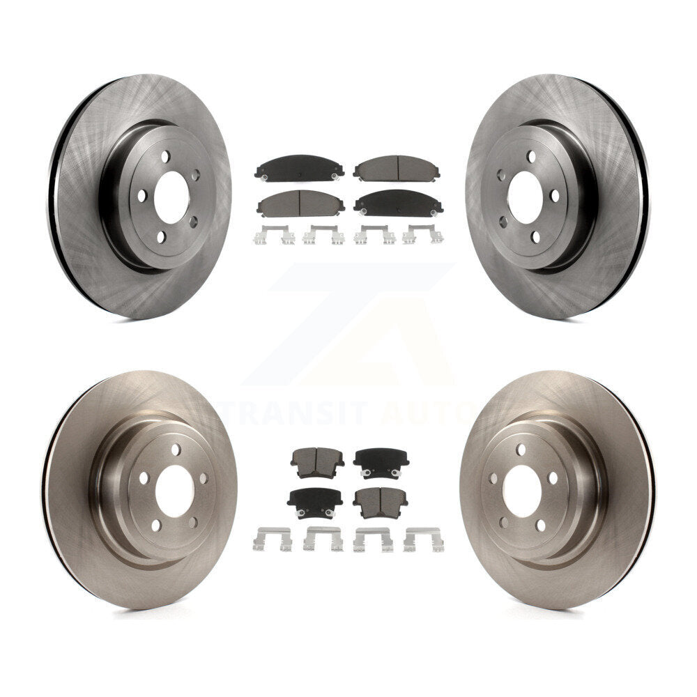Front Rear Brake Rotor And Ceramic Pad Kit For Dodge Charger With Police Package