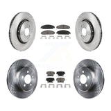 Front Rear Disc Brake Rotors And Ceramic Pads Kit For Dodge Charger