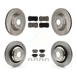 Front Rear Brake Rotor Ceramic Pad Kit For Dodge Charger R T Scat Pack with 6.4L