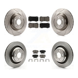 Front Rear Brake Rotor Ceramic Pad Kit For Dodge Charger R T Scat Pack with 6.4L