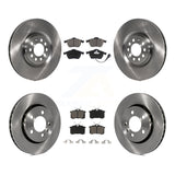 Front Rear Disc Brake Rotors Ceramic Pad Kit For Volkswagen Golf Audi TT Quattro
