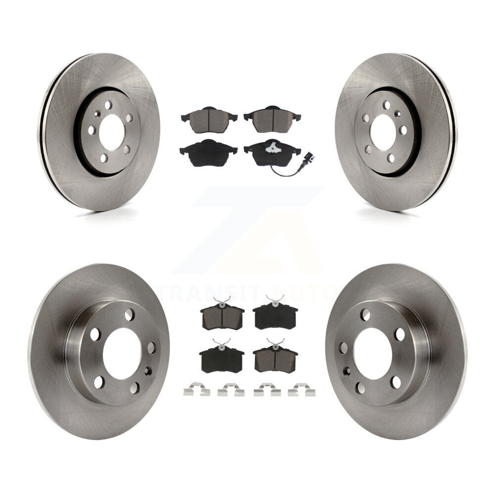 Front Rear Disc Brake Rotors And Ceramic Pads Kit For Volkswagen Beetle