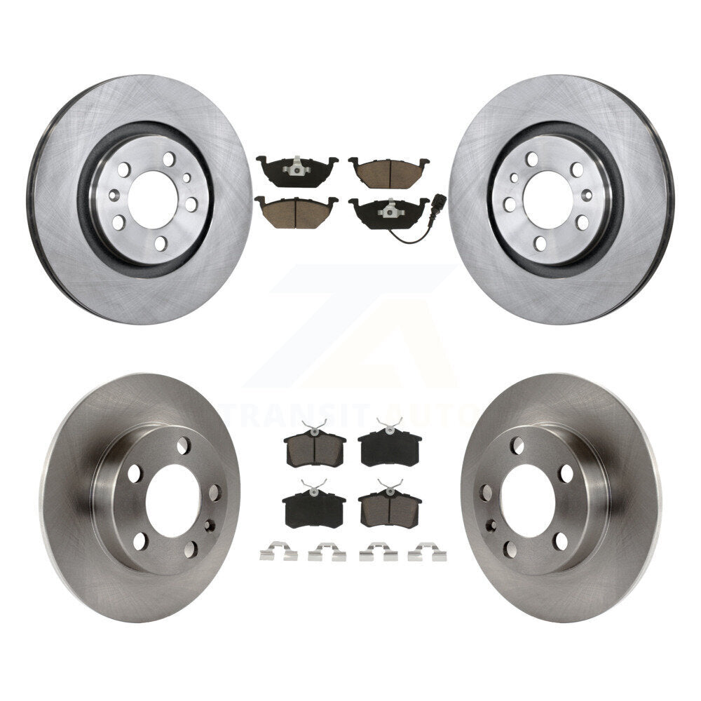 Front Rear Disc Brake Rotors And Ceramic Pads Kit For Volkswagen Beetle