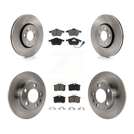 Front Rear Disc Brake Rotor And Ceramic Pad Kit For Volkswagen Beetle Jetta Golf