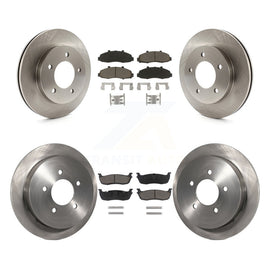 Front Rear Disc Brake Rotors And Ceramic Pads Kit For Ford F-150 Heritage 4WD
