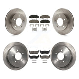 Front Rear Disc Brake Rotors And Ceramic Pads Kit For Ford F-150 Heritage 4WD