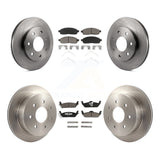 Front Rear Disc Brake Rotor & Ceramic Pad Kit For Ford F-150 Lincoln Mark LT 4WD