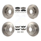 [Front+Rear] 2009 Ford F-150 With 7 Lug Wheels Premium OE Brake Rotors & Ceramic Pads Kit For Max Braking