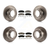 Front Rear Disc Brake Rotors And Ceramic Pad Kit For Ford F-350 Super Duty F-450