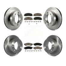 Charger l'image dans la galerie, Front Rear Disc Brake Rotors Ceramic Pad Kit For Ford F-250 Super Duty F-350 4WD