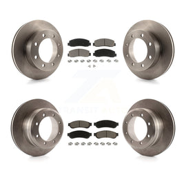 [Front+Rear] 2005-2007 Ford F-350 Super Duty 4WD Premium OE Brake Rotors & Ceramic Pads Kit For Max Braking