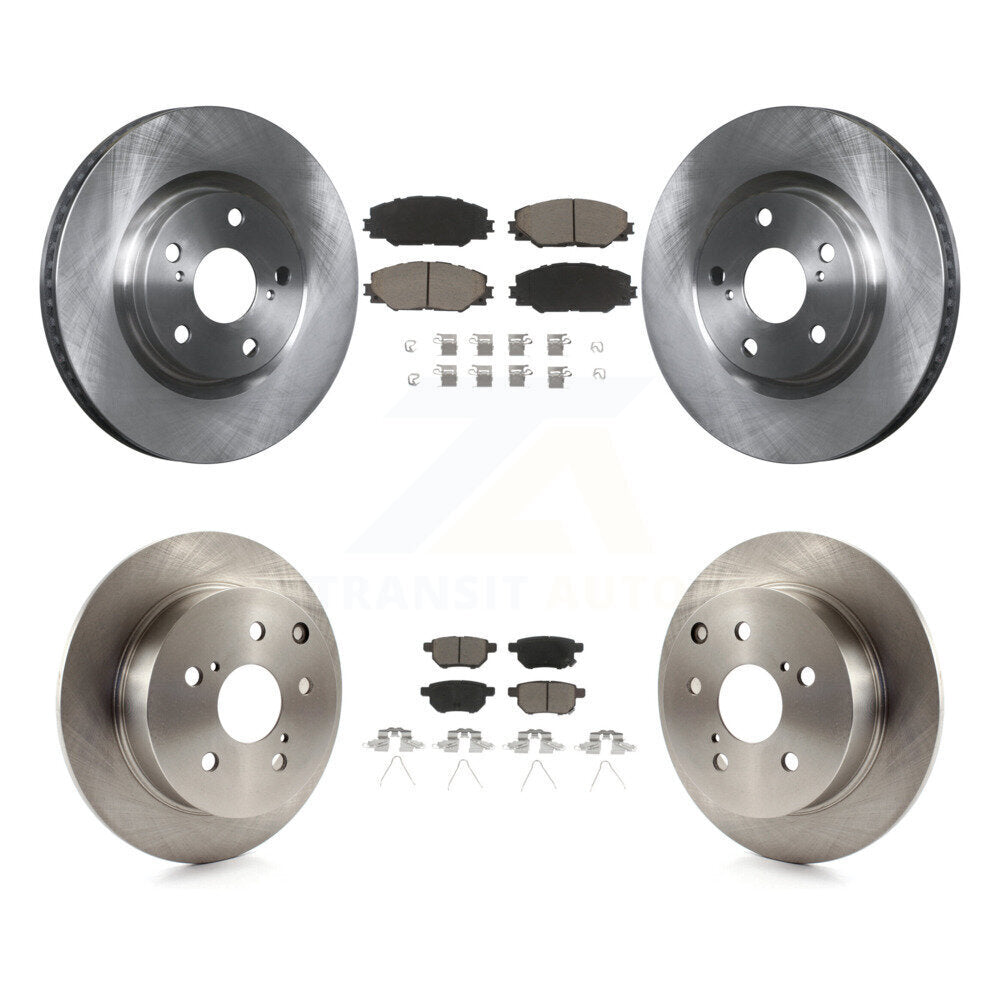 [Front+Rear] 2010 Toyota Matrix XRS Premium OE Brake Kit & Ceramic Pads For Max Braking