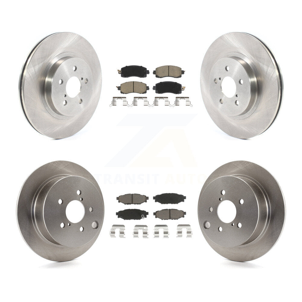 Front Rear Disc Brake Rotors And Ceramic Pads Kit For Subaru Crosstrek Impreza