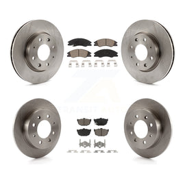 Front Rear Disc Brake Rotors And Ceramic Pads Kit For Kia Spectra Spectra5