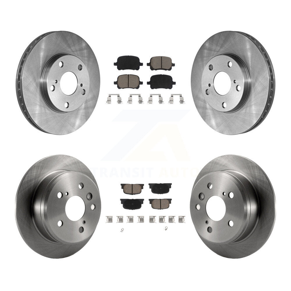 Front Rear Disc Brake Rotors And Ceramic Pads Kit For Toyota Camry Lexus ES300