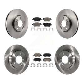Front Rear Disc Brake Rotors And Ceramic Pads Kit For Kia Optima