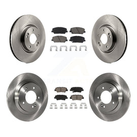 [Front+Rear] 2013-2015 Kia Optima 2.0L Premium OE Brake Rotors & Ceramic Pads Kit For Max Braking