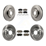 Front Rear Disc Brake Rotors And Ceramic Pads Kit For Kia Optima