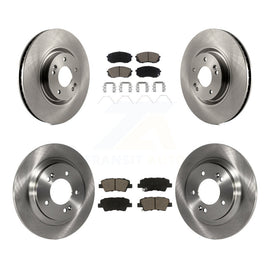 Front Rear Disc Brake Rotors And Ceramic Pads Kit For Kia Optima