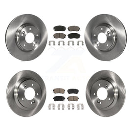 [Front+Rear] 2016 Kia Optima LX/EX/LX 1.6T Premium OE Brake Rotors & Ceramic Pads Kit For Max Braking