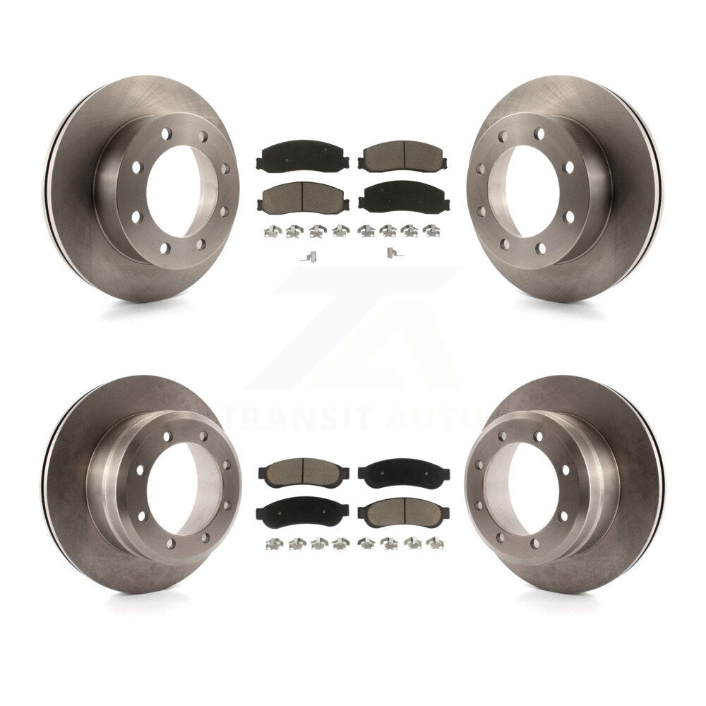 [Front+Rear] 2012 Ford F-350 Super Duty 4WD Premium OE Brake Kit & Ceramic Pads For Max Braking