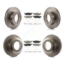 Charger l'image dans la galerie, Front Rear Brake Rotor And Ceramic Pad Kit For Ford F-450 Super Duty F-550 CF500