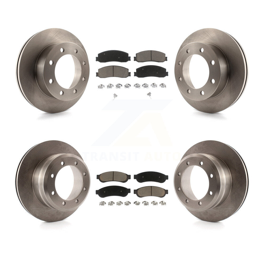 [Front+Rear] 2011 Ford F-350 Super Duty 4WD Premium OE Brake Kit & Ceramic Pads For Max Braking