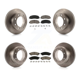 [Front+Rear] 2011 Ford F-350 Super Duty 4WD Premium OE Brake Rotors & Ceramic Pads Kit For Max Braking