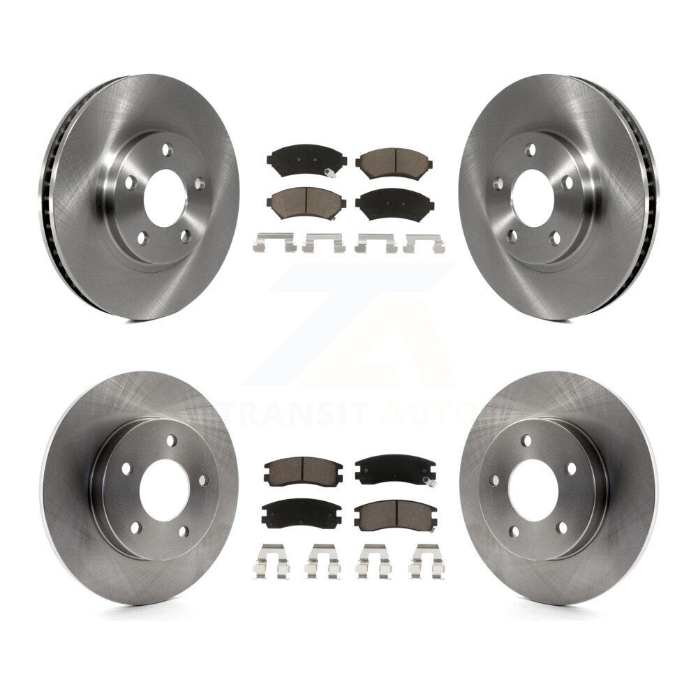 Front Rear Brake Rotors & Ceramic Pad Kit For Cadillac DeVille Buick Park Avenue