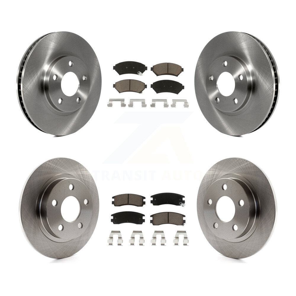 Front Rear Brake Rotor And Ceramic Pad Kit For Buick LeSabre Park Avenue Pontiac