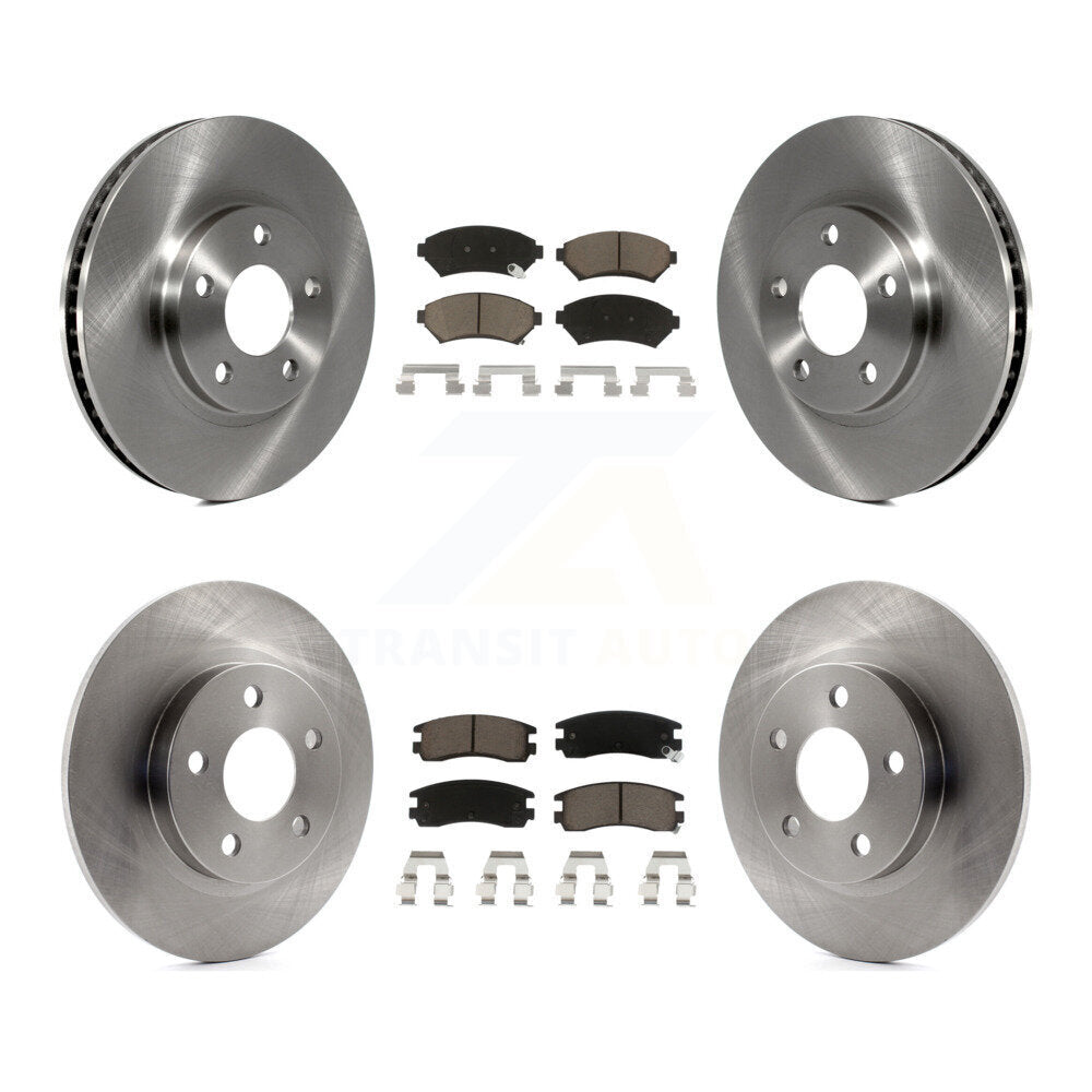 Front Rear Brake Rotors & Ceramic Pad Kit For Cadillac DeVille Buick Park Avenue