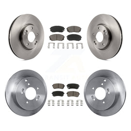 Front Rear Disc Brake Rotors And Ceramic Pad Kit For Hyundai Tucson Kia Sportage