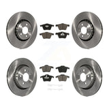 Front Rear Brake Rotors Ceramic Pad Kit For Volvo XC90 With 336mm Diameter Rotor