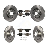 Front Rear Disc Brake Rotors And Ceramic Pads Kit For Audi TT Quattro