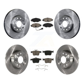 Front Rear Brake Rotor And Ceramic Pad Kit For Audi A3 Quattro Volkswagen e-Golf