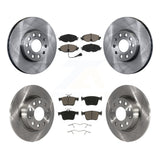 Front Rear Brake Rotor And Ceramic Pad Kit For Audi A3 Quattro Volkswagen e-Golf