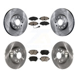 Front Rear Disc Brake Rotors And Ceramic Pads Kit For Volkswagen Golf SportWagen
