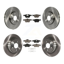Charger l'image dans la galerie, Front Rear Disc Brake Rotors And Ceramic Pads Kit For Mercedes-Benz E320 E300