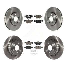 Front Rear Disc Brake Rotors And Ceramic Pads Kit For Mercedes-Benz E320 E300