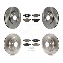 Charger l'image dans la galerie, Front Rear Disc Brake Rotors And Ceramic Pad Kit For Mercedes-Benz E350 E320 AWD
