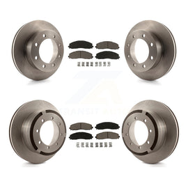 [Front+Rear] 2013 Ford F-350 Super Duty 4WD Premium OE Brake Rotors & Ceramic Pads Kit For Max Braking