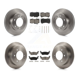 Front Rear Disc Brake Rotors And Ceramic Pads Kit For Hummer H3 H3T