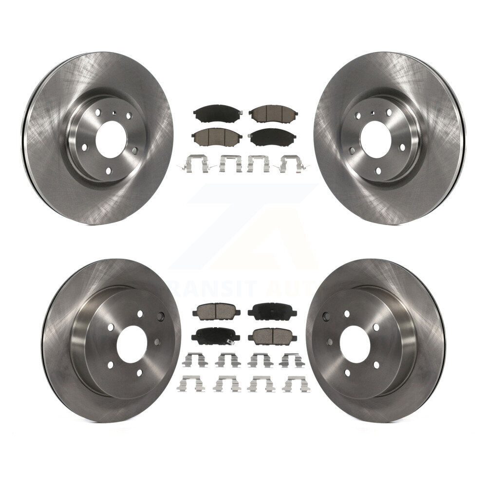 Front Rear Brake Rotor & Ceramic Pad Kit For Nissan Murano INFINITI M37 QX70 Q70
