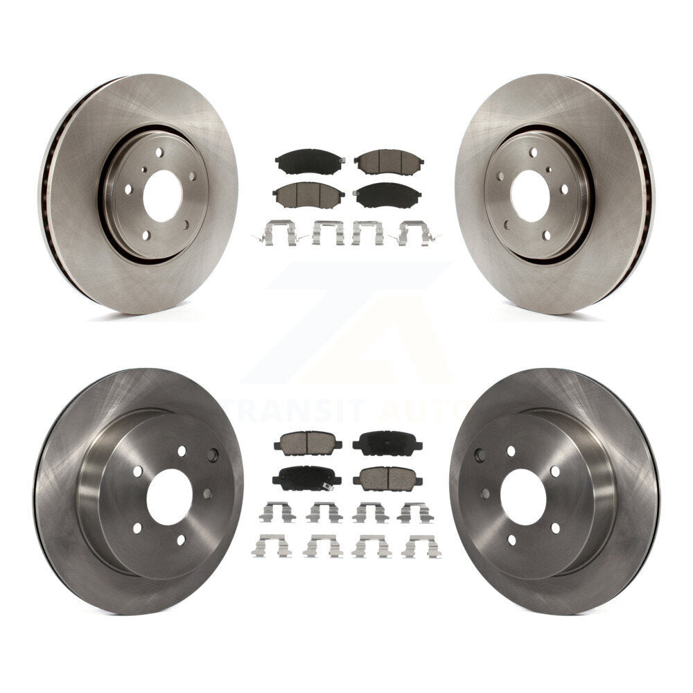 Front Rear Disc Brake Rotor And Ceramic Pad Kit For INFINITI FX35 FX37 QX70 FX45
