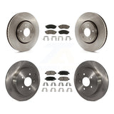 Front Rear Disc Brake Rotor And Ceramic Pad Kit For INFINITI FX35 FX37 QX70 FX45